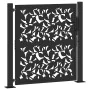 Puerta de jardín diseño hoja de acero negra 105x106 cm de , Puertas de jardín - Ref: Foro24-4100959, Precio: 160,74 €, Descue...