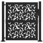 Garden gate design with black steel leaf 105x106 cm by , garden gates - Ref: Foro24-4100959, Price: 160,74 €, Discount: %