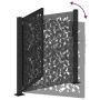 Garden gate design with black steel leaf 105x106 cm by , garden gates - Ref: Foro24-4100959, Price: 160,74 €, Discount: %