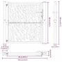 Gartentor-Design mit verwittertem Stahl-Latten 105x105 cm. von , Gartentore - Ref: Foro24-4100984, Preis: 167,45 €, Rabatt: %