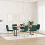 Sillas de comedor 6 unidades tela verde oscuro de , Sillas de comedor - Ref: Foro24-3315595, Precio: 299,32 €, Descuento: %