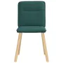 Sillas de comedor 6 unidades tela verde oscuro de , Sillas de comedor - Ref: Foro24-3315595, Precio: 299,32 €, Descuento: %