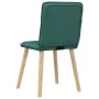 Sillas de comedor 6 unidades tela verde oscuro de , Sillas de comedor - Ref: Foro24-3315595, Precio: 299,32 €, Descuento: %