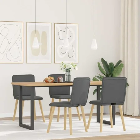 Drehbare Esszimmerstühle, 4 Stück, dunkelgraues Stoffpolster. von , Essstühle - Ref: Foro24-3315321, Preis: 201,88 €, Rabatt: %