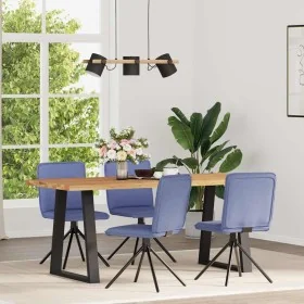 Sillas de comedor 4 uds tela azul jeans de , Sillas de comedor - Ref: Foro24-3315342, Precio: 201,44 €, Descuento: %