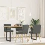 Drehbare Esszimmerstühle, 4 Stück, dunkelgraues Stoffpolster. von , Essstühle - Ref: Foro24-3315394, Preis: 214,98 €, Rabatt: %