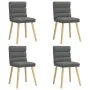 Drehbare Esszimmerstühle, 4 Stück, dunkelgraues Stoffpolster. von , Essstühle - Ref: Foro24-3315394, Preis: 214,98 €, Rabatt: %