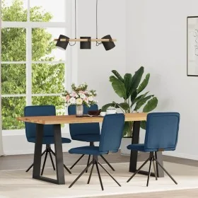 Sillas de comedor 4 unidades tela azul de , Sillas de comedor - Ref: Foro24-3315340, Precio: 201,44 €, Descuento: %