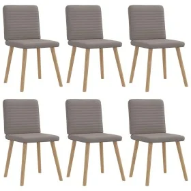 Sillas de comedor 6 unidades de tela gris taupe de , Sillas de comedor - Ref: Foro24-3315520, Precio: 296,50 €, Descuento: %