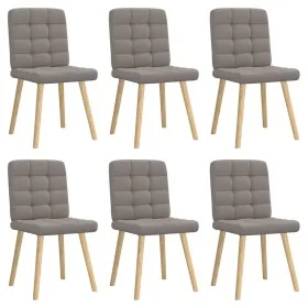 Sillas de comedor 6 unidades de tela gris taupe de , Sillas de comedor - Ref: Foro24-3315467, Precio: 302,25 €, Descuento: %
