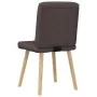 Esstischstühle, 6 Stück, dunkelbrauner Stoff von , Essstühle - Ref: Foro24-3315465, Preis: 302,74 €, Rabatt: %