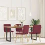 Essgruppenstühle, 4 Stück, Stoff in Weinrot. von , Essstühle - Ref: Foro24-3315247, Preis: 198,45 €, Rabatt: %