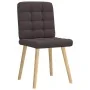 Sillas de comedor 4 unidades tela marrón oscuro de , Sillas de comedor - Ref: Foro24-3315195, Precio: 202,64 €, Descuento: %