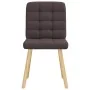 Sillas de comedor 4 unidades tela marrón oscuro de , Sillas de comedor - Ref: Foro24-3315195, Precio: 202,64 €, Descuento: %