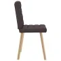 Sillas de comedor 4 unidades tela marrón oscuro de , Sillas de comedor - Ref: Foro24-3315195, Precio: 202,64 €, Descuento: %
