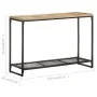 Mesa consola de madera maciza de mango 110x35x75 cm de , Mesas auxiliares - Ref: Foro24-320247, Precio: 123,07 €, Descuento: %
