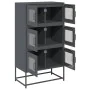 Aparador de acero gris antracita 68x39x123 cm de , Aparadores - Ref: Foro24-853352, Precio: 136,45 €, Descuento: %