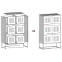 Aparador de acero gris antracita 68x39x123 cm de , Aparadores - Ref: Foro24-853352, Precio: 136,45 €, Descuento: %