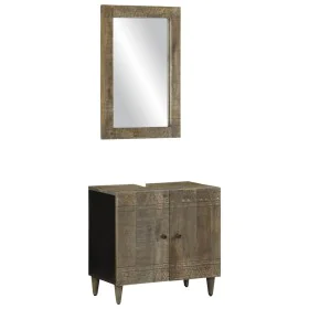 Conjunto de muebles de baño 2 piezas madera maciza de mango von , Badezimmermöbel - Ref: Foro24-3310018, Preis: 174,02 €, Rab...