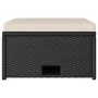 Set de muebles de jardín 4 pzas y cojines ratán sintético negro de vidaXL, Conjuntos de jardín - Ref: Foro24-43104, Precio: 3...