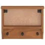 Perchero de pared SANDNES 45x12x35 cm madera maciza de pino de , Percheros para sombreros y abrigos - Ref: Foro24-4010451, Pr...