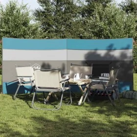 Cortaviento de camping impermeable azul 340x130 cm de , Paravientos - Ref: Foro24-4009658, Precio: 28,74 €, Descuento: %