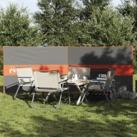 Cortaviento de camping impermeable gris naranja 344x120 cm de , Paravientos - Ref: Foro24-4009653, Precio: 27,44 €, Descuento: %