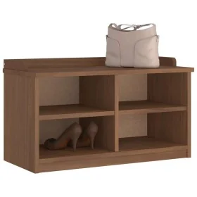 Banco de recibidor SANDNES madera maciza de pino 87x40x50 cm de , Bancos para recibidores y almacenamiento - Ref: Foro24-4010...