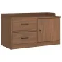 Banco de recibidor SANDNES madera maciza de pino 87x40x50 cm by , Benches for halls and storage - Ref: Foro24-4010464, Price:...