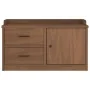 Banco de recibidor SANDNES madera maciza de pino 87x40x50 cm by , Benches for halls and storage - Ref: Foro24-4010464, Price:...