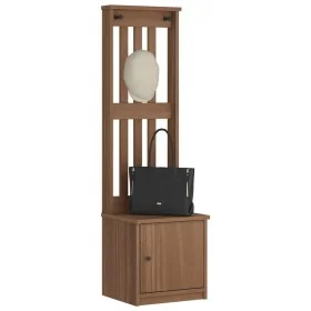 Perchero de entrada SANDENS 45x40x159,5cm madera maciza de pino de , Bancos para recibidores y almacenamiento - Ref: Foro24-4...