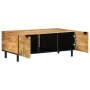Mesa de centro madera maciza de mango negra 100x54x40 cm marrón de , Mesas de centro - Ref: Foro24-4017732, Precio: 151,54 €,...
