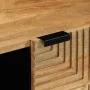 Mesa de centro madera maciza de mango negra 100x54x40 cm marrón de , Mesas de centro - Ref: Foro24-4017732, Precio: 151,54 €,...
