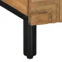 Mesa de centro madera maciza de mango negra 100x54x40 cm marrón de , Mesas de centro - Ref: Foro24-4017732, Precio: 151,54 €,...