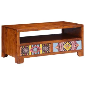 Mesa de centro de madera maciza de acacia 90x50x40 cm de , Mesas de centro - Ref: Foro24-4016485, Precio: 198,33 €, Descuento: %
