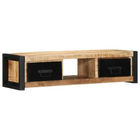 Mueble para la TV 100x30x25 madera maciza mango rugosa de , Muebles TV - Ref: Foro24-4013597, Precio: 157,46 €, Descuento: %