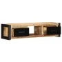 Mueble para la TV 100x30x25 madera maciza mango rugosa de , Muebles TV - Ref: Foro24-4013597, Precio: 157,46 €, Descuento: %
