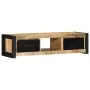 Mueble para la TV 100x30x25 madera maciza mango rugosa de , Muebles TV - Ref: Foro24-4013597, Precio: 157,46 €, Descuento: %