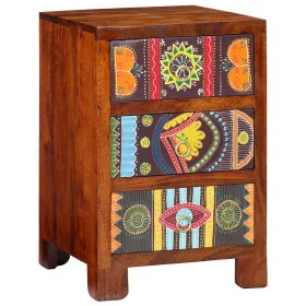 Mesita de noche 40x40x60 cm madera maciza de acacia de , Mesitas de noche - Ref: Foro24-4016491, Precio: 155,91 €, Descuento: %