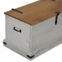 Baúl de almacenamiento HALDEN blanco 91x48x47 cm madera maciza de , Baúles de almacenamiento - Ref: Foro24-4018402, Precio: 1...