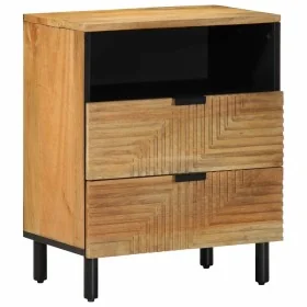 Mesita de noche madera maciza de mango 50x33x60 cm marrón de , Mesitas de noche - Ref: Foro24-4017730, Precio: 105,85 €, Desc...