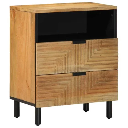 Mesita de noche madera maciza de mango 50x33x60 cm marrón de , Mesitas de noche - Ref: Foro24-4017730, Precio: 105,85 €, Desc...