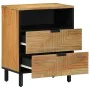 Mesita de noche madera maciza de mango 50x33x60 cm marrón de , Mesitas de noche - Ref: Foro24-4017730, Precio: 105,85 €, Desc...