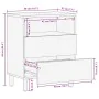 Mesita de noche madera maciza de mango 50x33x60 cm marrón de , Mesitas de noche - Ref: Foro24-4017730, Precio: 105,85 €, Desc...