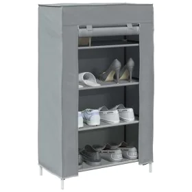 Zapatero gris 60,5x30x97 cm tejido no tejido de , Zapateros y organizadores de calzado - Ref: Foro24-4100621, Precio: 19,80 €...