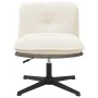 Silla de oficina giratoria tejido imitación lana rizada crema de , Sillas - Ref: Foro24-4105384, Precio: 126,36 €, Descuento: %