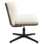 Silla de oficina giratoria tejido imitación lana rizada crema de , Sillas - Ref: Foro24-4105384, Precio: 126,36 €, Descuento: %