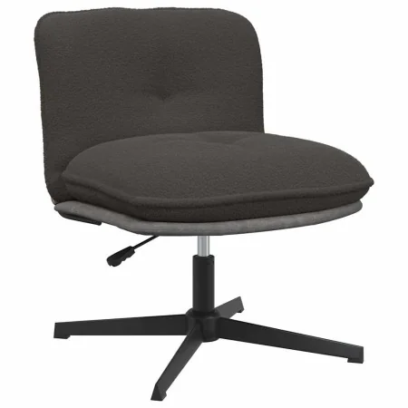Silla de oficina giratoria imitación lana rizada gris oscuro de , Sillas - Ref: Foro24-4105386, Precio: 117,81 €, Descuento: %