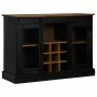 Aparador HALDEN 2 puertas correderas negro 112x40x80 cm de , Aparadores - Ref: Foro24-4018428, Precio: 277,76 €, Descuento: %