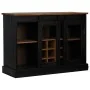 Aparador HALDEN 2 puertas correderas negro 112x40x80 cm de , Aparadores - Ref: Foro24-4018428, Precio: 277,76 €, Descuento: %